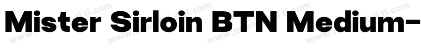 Mister Sirloin BTN Medium字体转换